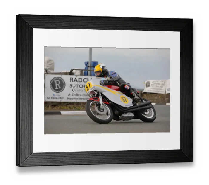 Framed Print : Neil Lloyd (Honda) 2018 Pre TT Classic, Billown Framed Print : Neil Lloyd (Honda) 2018 Pre TT Classic, Billown