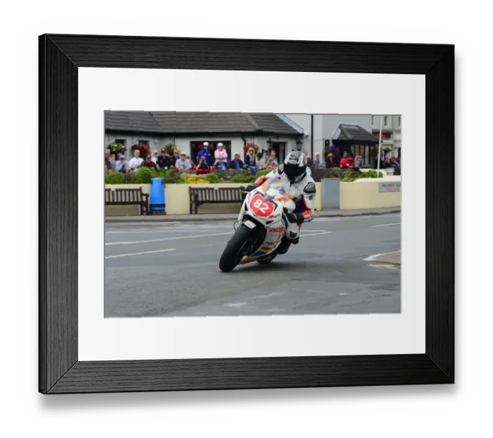 Framed Print : Chris Dixon (Honda) 2014 Senior TT