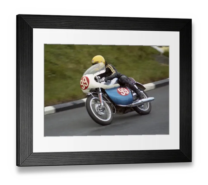 Framed Print : Vic Soussan (Suzuki) 1972 Production TT