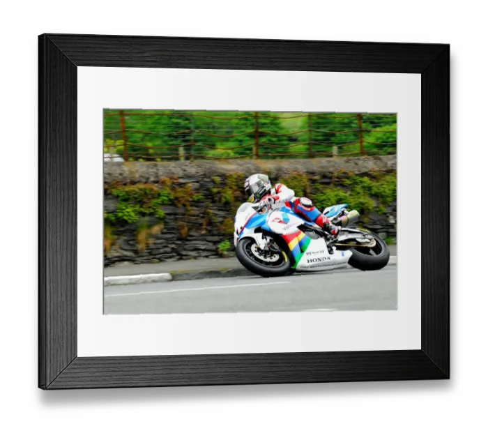Framed Print : ohn McGuinness (Padgett Honda) 2014 Supersport TT