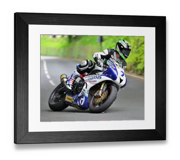 Framed Print : Gary Johnson (Triumph) 2014 Supersport TT Framed Print : Gary Johnson (Triumph) 2014 Supersport TT