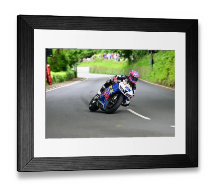 Framed Print : Lee Johnston (Honda) 2014 Supersport TT Framed Print : Lee Johnston (Honda) 2014 Supersport TT