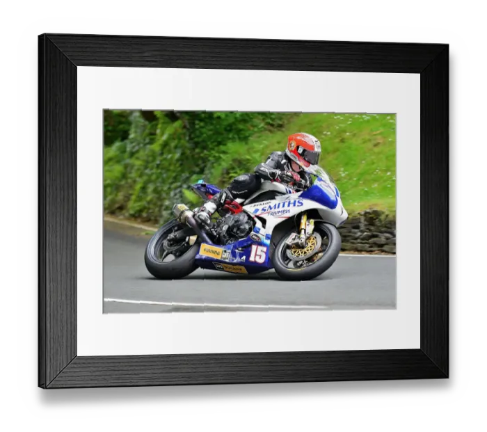 Framed Print : Michael Rutter (Triumph) 2014 Supersport TT Framed Print : Michael Rutter (Triumph) 2014 Supersport TT