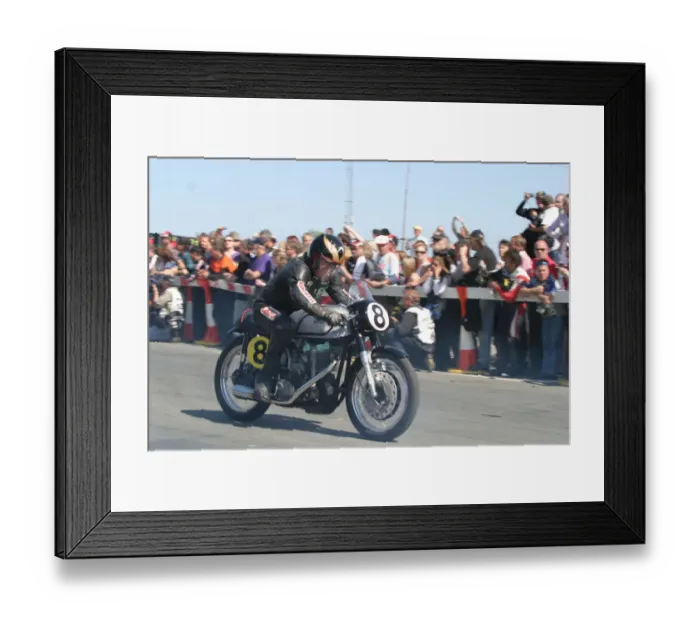 Framed Print : Paddy Driver (Norton) 2007 TT Parade Lap Framed Print : Paddy Driver (Norton) 2007 TT Parade Lap