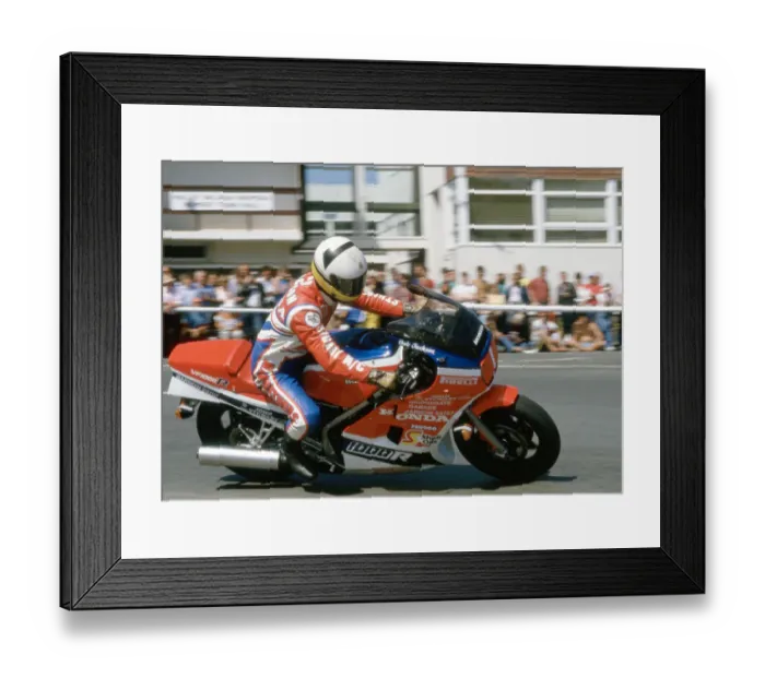 Framed Print : Bob Jackson (Honda) 1984 Production TT Framed Print : Bob Jackson (Honda) 1984 Production TT