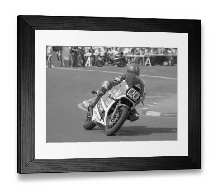 Framed Print : Peter Linden (Honda) 1984 Production TT Framed Print : Peter Linden (Honda) 1984 Production TT