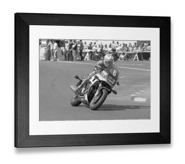 Framed Print : Steve Parrish (Yamaha) 1984 Production TT Framed Print : Steve Parrish (Yamaha) 1984 Production TT