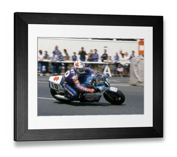Framed Print : Mick Grant (Suzuki) 1984 Formula One TT Framed Print : Mick Grant (Suzuki) 1984 Formula One TT