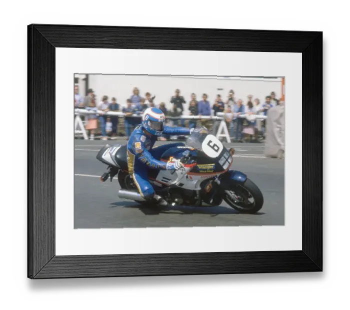 Framed Print : Steve Parrish (Yamaha) 1984 Production TT Framed Print : Steve Parrish (Yamaha) 1984 Production TT