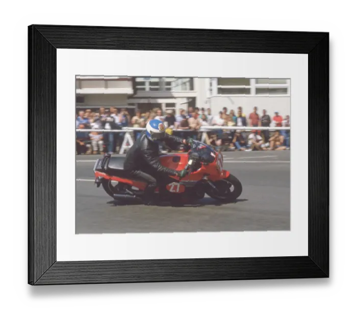 Framed Print : Jack Gow (Kawasaki) 1984 Production TT Framed Print : Jack Gow (Kawasaki) 1984 Production TT
