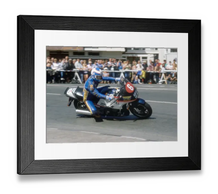 Framed Print : Steve Parrish (Yamaha) 1984 Production TT Framed Print : Steve Parrish (Yamaha) 1984 Production TT