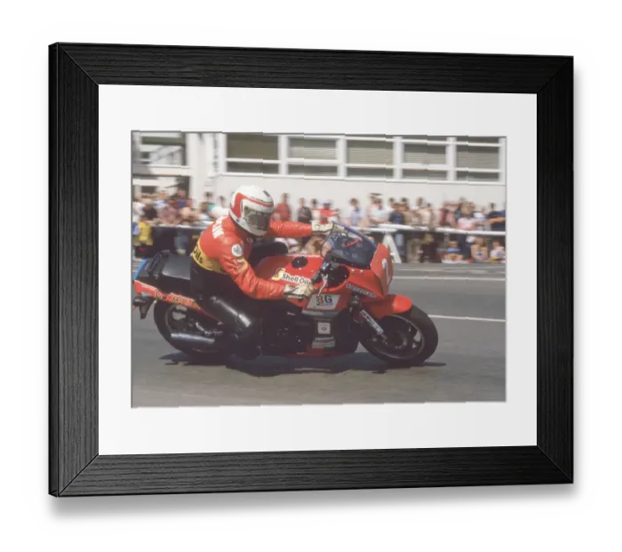 Framed Print : Geoff Johnson (Kawasaki) 1984 Production TT Framed Print : Geoff Johnson (Kawasaki) 1984 Production TT
