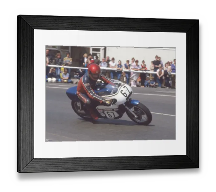 Framed Print : Hartley Kerner (Miles BSA) 1984 Formula One TT