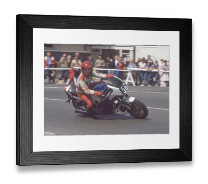 Framed Print : Michael Williams (Honda) 1984 Formula One TT Framed Print : Michael Williams (Honda) 1984 Formula One TT