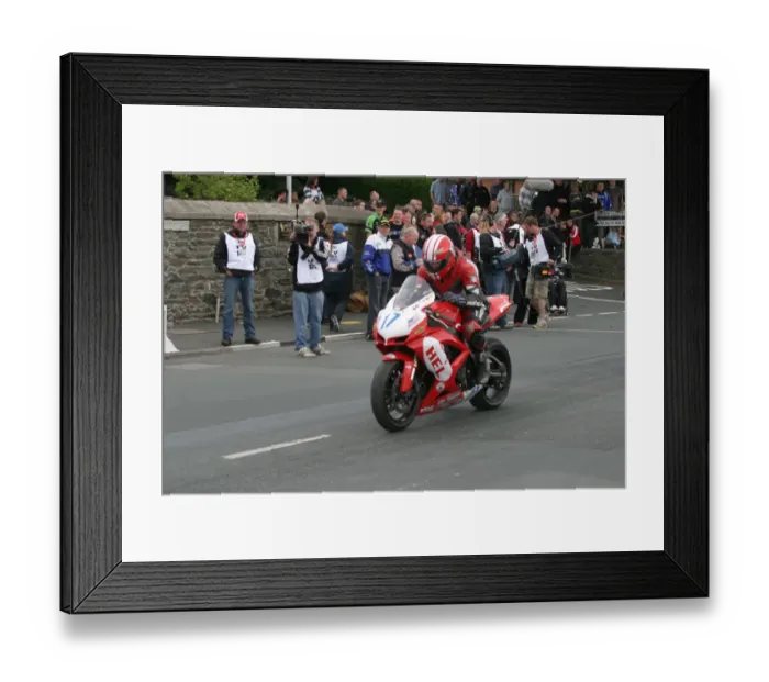Framed Print : Baylon McCaughey (Yamaha) 2010 TT Parade Lap Framed Print : Baylon McCaughey (Yamaha) 2010 TT Parade Lap
