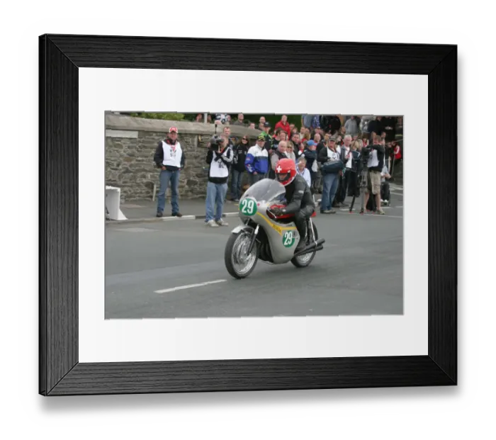 Framed Print : Luigi Taveri (Honda) 2010 TT Parade Lap Framed Print : Luigi Taveri (Honda) 2010 TT Parade Lap
