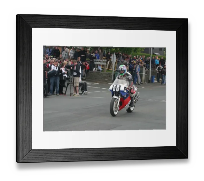 Framed Print : Howard Mosley (Honda) 2010 TT Parade Lap Framed Print : Howard Mosley (Honda) 2010 TT Parade Lap