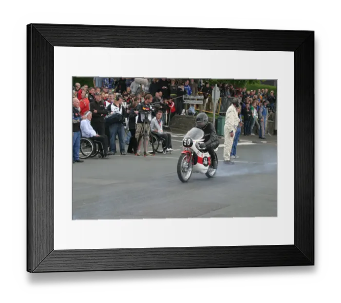 Framed Print : Luke Lawlor (Yamaha) 2010 TT Parade Lap