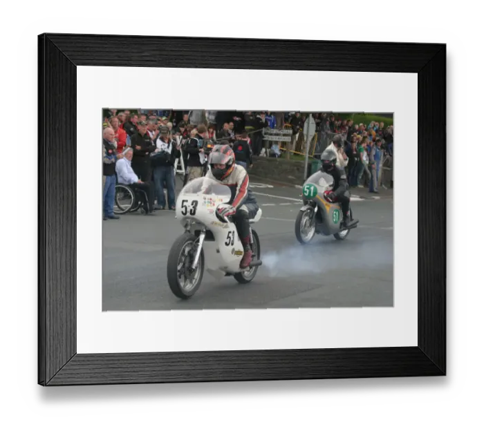 Framed Print : Frank Millard (Cotton) 2010 TT Parade Lap Framed Print : Frank Millard (Cotton) 2010 TT Parade Lap
