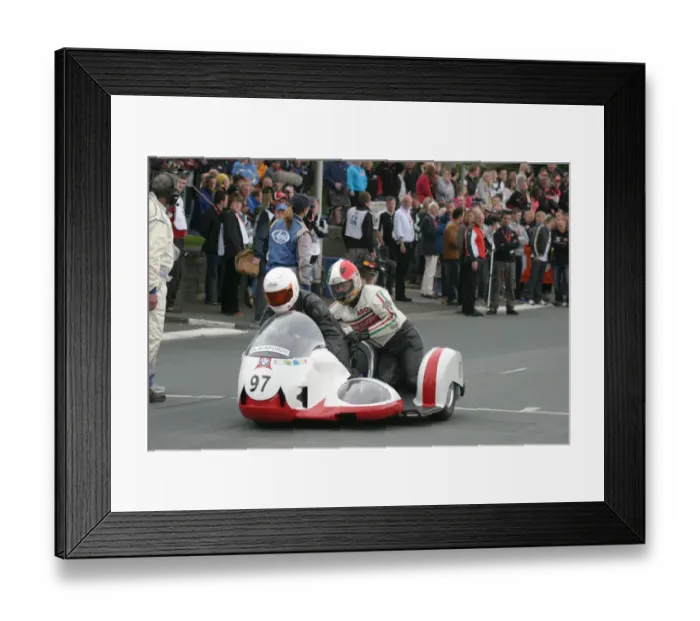 Framed Print : Brian Toombs & Kevin Murphy (BMW) 2010 TT Parade Lap Framed Print : Brian Toombs & Kevin Murphy (BMW) 2010 TT Parade Lap