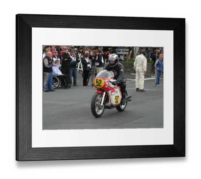 Framed Print : Raymond Marchant (MV) 2010 TT Parade Lap Framed Print : Raymond Marchant (MV) 2010 TT Parade Lap