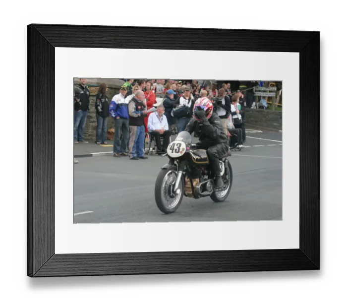 Framed Print : Neil Fairless (AJS) 2010 TT Parade Lap Framed Print : Neil Fairless (AJS) 2010 TT Parade Lap