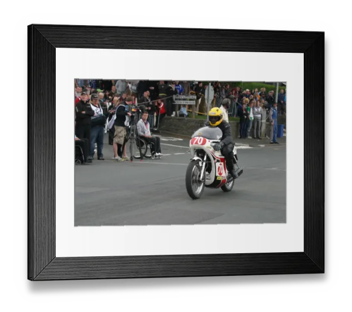 Framed Print : Robert Taylor (Triumph) 2010 TT Parade Lap Framed Print : Robert Taylor (Triumph) 2010 TT Parade Lap