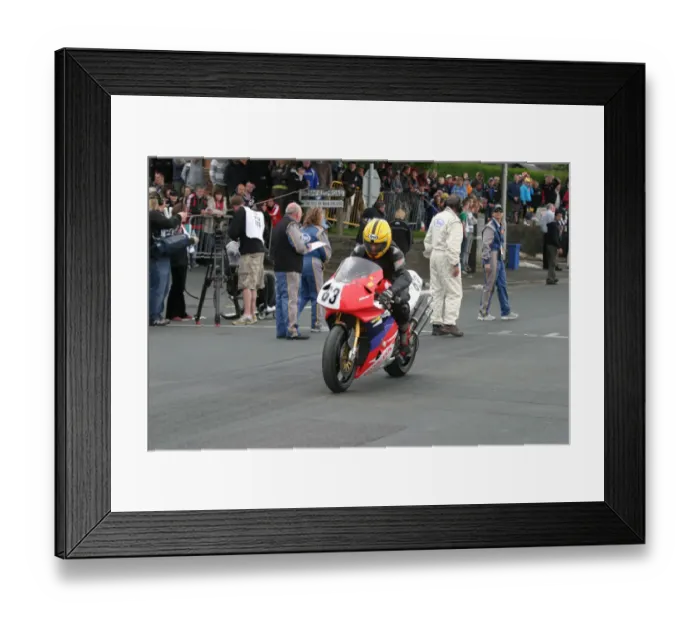 Framed Print : Piero Pieri (Honda) 2010 TT Parade Lap Framed Print : Piero Pieri (Honda) 2010 TT Parade Lap