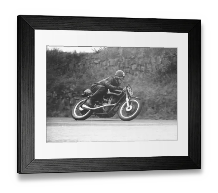Framed Print : Frank Redman (AJS) 1957 Junior Manx Grand Prix Framed Print : Frank Redman (AJS) 1957 Junior Manx Grand Prix