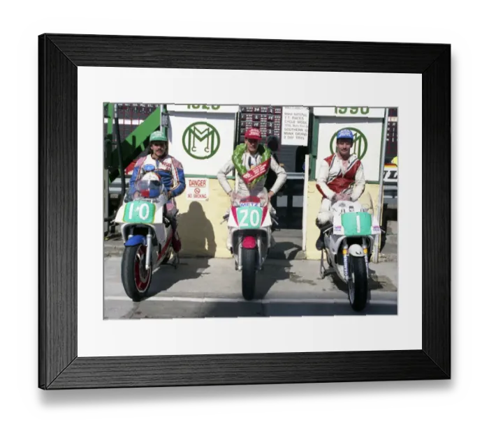 Framed Print : Nigel Hansen (Yamaha) Gavin Lee (Yamaha) Stanley Rea (Cowles Yamaha) 1990 Lightweight Manx Grand Prix Framed Print : Nigel Hansen (Yamaha) Gavin Lee (Yamaha) Stanley Rea (Cowles Yamaha) 1990 Lightweight Manx Grand Prix