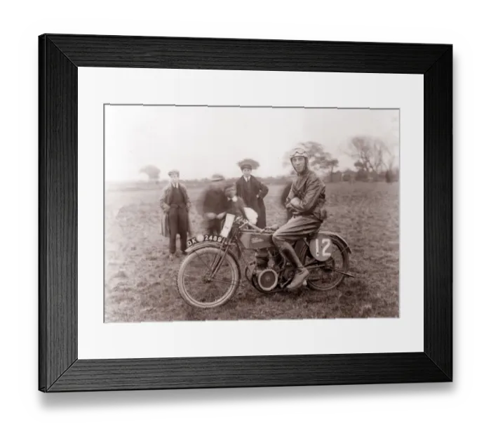Framed Print : George Denley (Velocette) 1922 Lightweight TT Framed Print : George Denley (Velocette) 1922 Lightweight TT