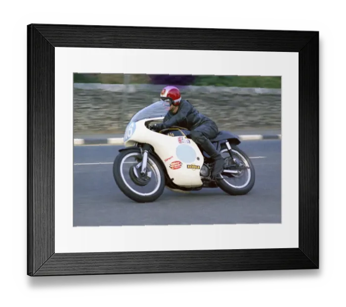 Framed Print : Norman Lamont (AJS) 1973 Junior Manx Grand Prix Framed Print : Norman Lamont (AJS) 1973 Junior Manx Grand Prix