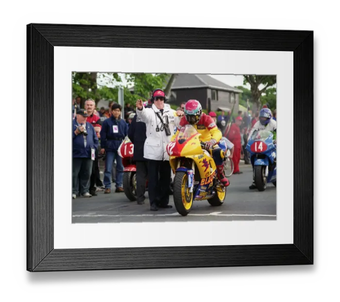 Framed Print : Bob Jackson (Yamaha) 1998 Production TT Framed Print : Bob Jackson (Yamaha) 1998 Production TT