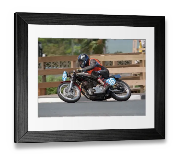 Framed Print : David Streets (BSA) 2002 pre-TT Classic Framed Print : David Streets (BSA) 2002 pre-TT Classic