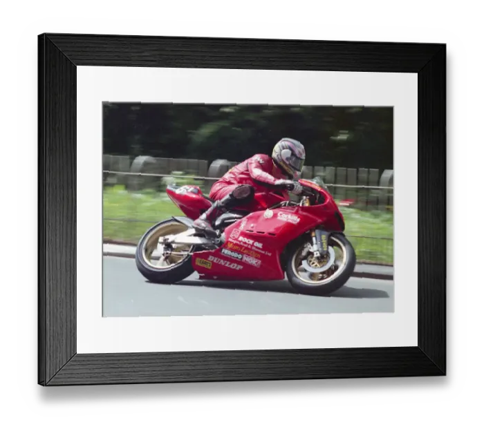 Framed Print : John Barton (Ducati) 1999 Singles TT Framed Print : John Barton (Ducati) 1999 Singles TT
