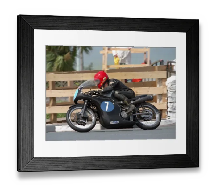 Framed Print : Derek Whalley (AJS) 2002 pre-TT Classic
