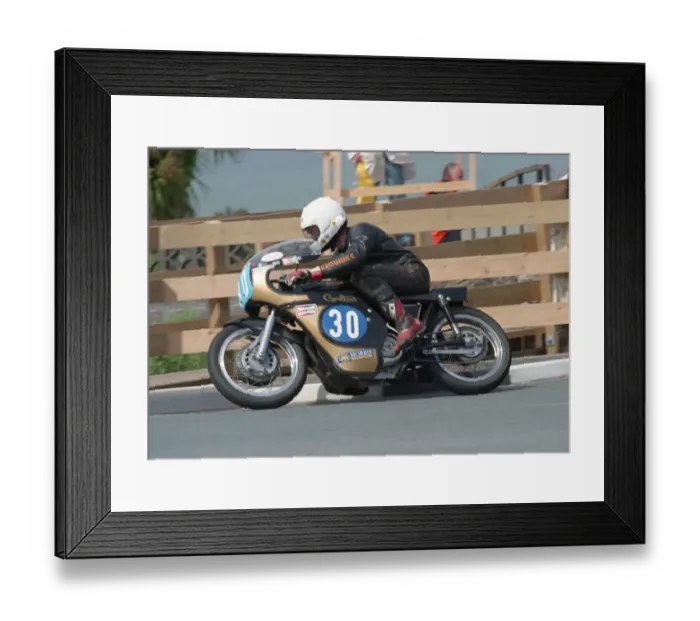 Framed Print : Mick Moreton (Seeley 7R) 2002 pre-TT Classic Framed Print : Mick Moreton (Seeley 7R) 2002 pre-TT Classic