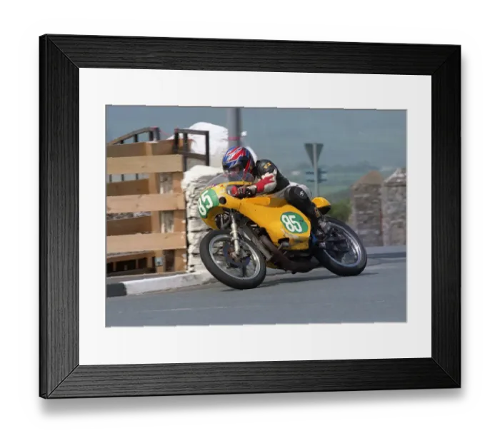 Framed Print : Norman Williamson (Greeves) 2002 pre-TT Classic Framed Print : Norman Williamson (Greeves) 2002 pre-TT Classic