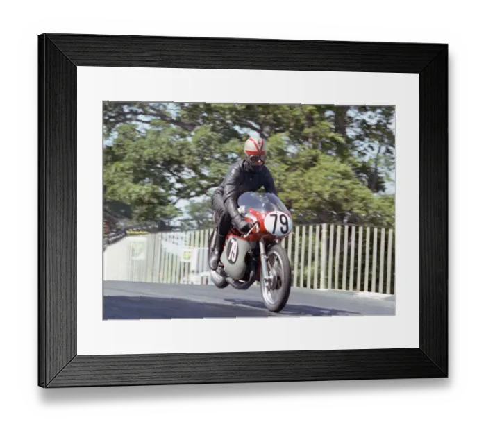 Framed Print : George Ashton (Bultaco) 1965 Ultra Lightweight TT Framed Print : George Ashton (Bultaco) 1965 Ultra Lightweight TT