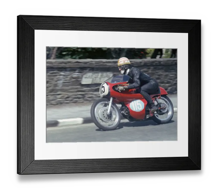 Framed Print : John Blanchard (Aermacchi) 1965 Junior TT