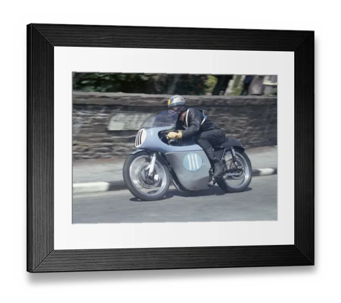 Framed Print : Dave Croxford (AJS) 1965 Junior TT