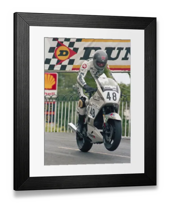 Framed Print : Rob Haynes (Kawasaki) 1988 Formula One TT Framed Print : Rob Haynes (Kawasaki) 1988 Formula One TT
