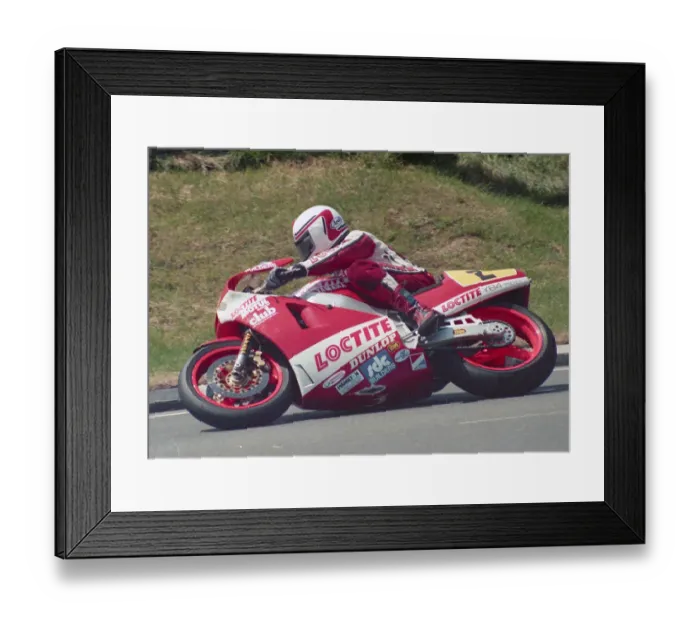 Framed Print : Geoff Johnson (Bimota Yamaha) 1988 Senior TT Framed Print : Geoff Johnson (Bimota Yamaha) 1988 Senior TT