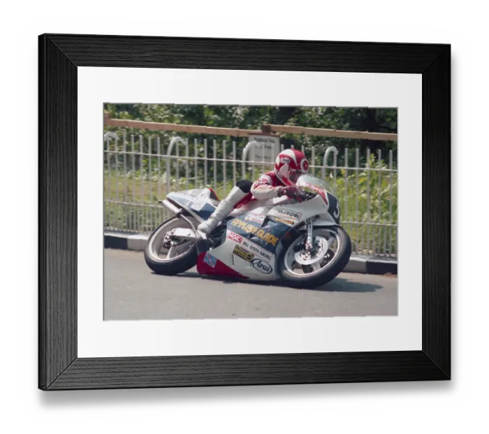 Framed Print : Carl Fogarty (Honda) 1988 Junior TT