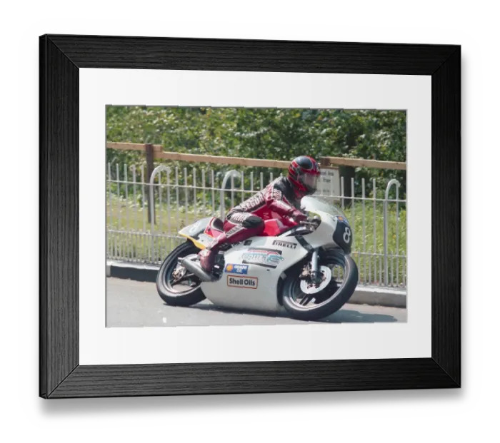 Framed Print : John Weedon (Yamaha) 1988 Junior TT Framed Print : John Weedon (Yamaha) 1988 Junior TT