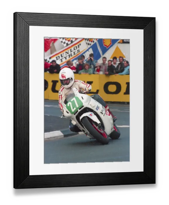 Framed Print : Bob Jackson (Honda) 1988 Production C TT