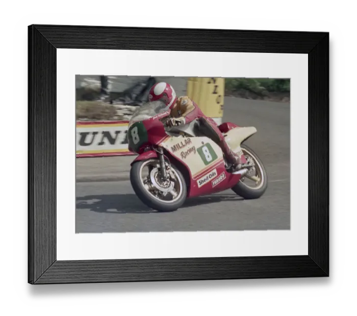 Framed Print : Gene McDonell (EMC) 1986 Junior TT Framed Print : Gene McDonell (EMC) 1986 Junior TT