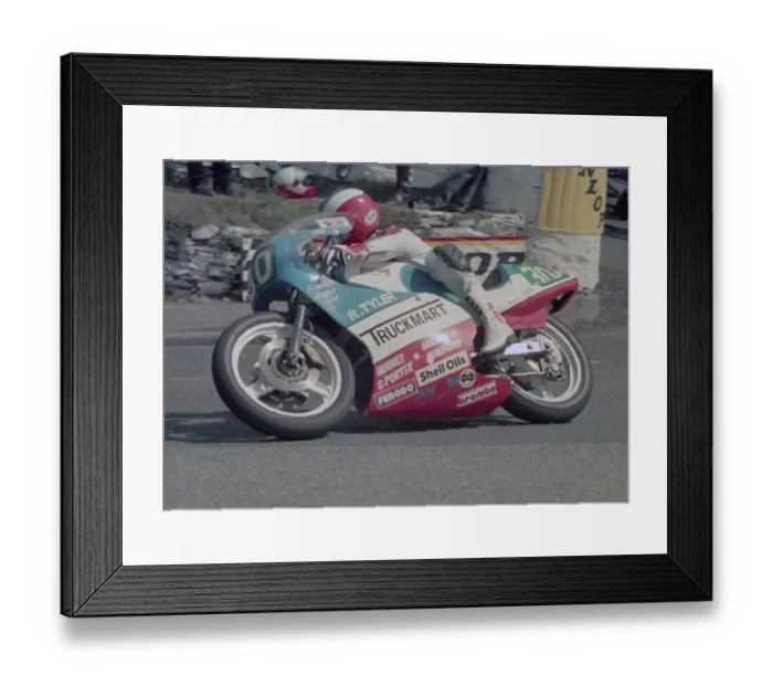 Framed Print : Ian Newton (Armstrong) 1986 Junior TT Framed Print : Ian Newton (Armstrong) 1986 Junior TT