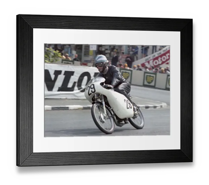 Framed Print : Malcolm Worsley (Itom) 1967 50cc TT Framed Print : Malcolm Worsley (Itom) 1967 50cc TT