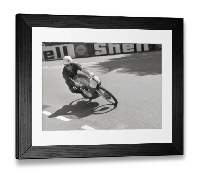 Framed Print : Barry Smith (Derbi) 1968 50cc TT Framed Print : Barry Smith (Derbi) 1968 50cc TT